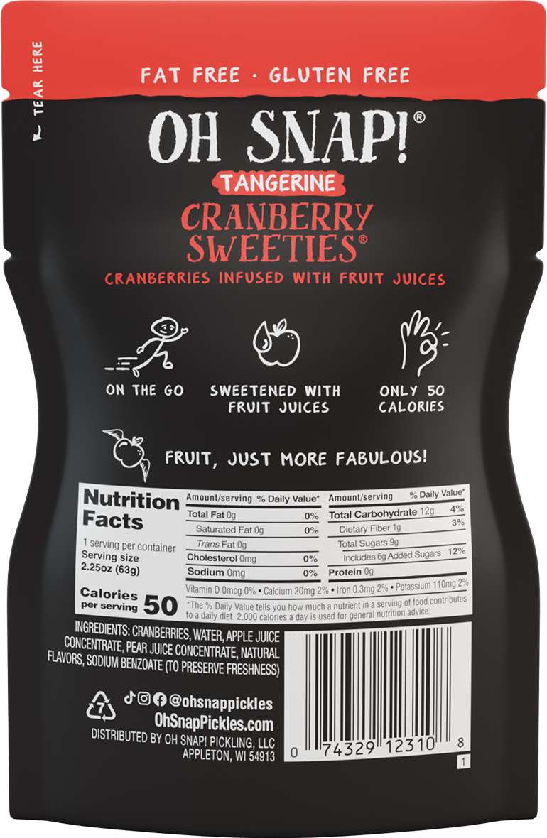 OH SNAP! Infused Tangerine Cranberry Sweeties