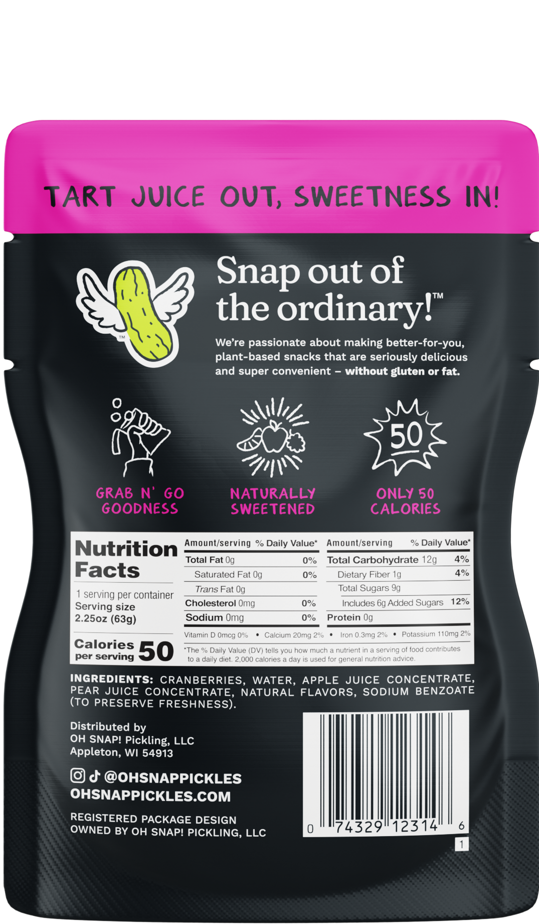 OH SNAP! Infused Cranberry Sweeties